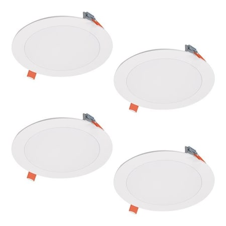 Halo Halo 3008722 6 in. 10.1W HLB Lite LED Recessed Direct Mount Light Trim - Matte White 3008722